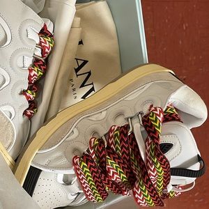 LANVINS
Curb Suede Trim Sneakers